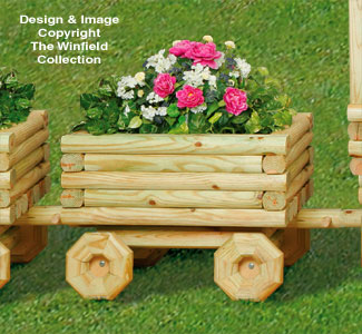 Landscape Timber Train Car Planter Pattern - The Winfield Collection