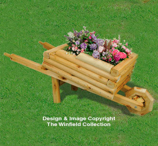 Landscape Timber Wheelbarrow Planter Pattern - The Winfield Collection
