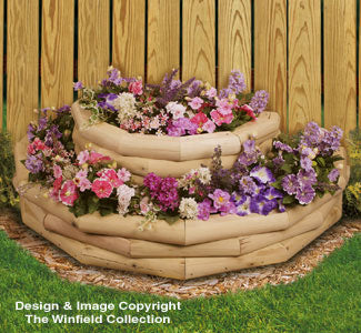 Landscape Timber Half Round Planter Pattern - The Winfield Collection