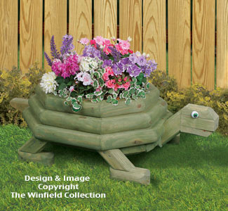 Large Landscape Timber Turtle Planter Plans - The Winfield Collection