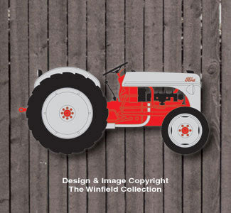 Small Ford Tractor Wall Decor Woodcraft Pattern - The Winfield Collection