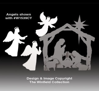 Large Silent Night Angels Pattern - The Winfield Collection