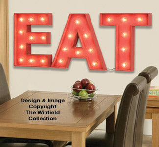 Marquee Eat Sign Pattern - The Winfield Collection