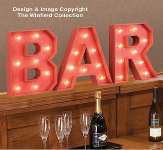 Marquee Bar Sign Pattern - The Winfield Collection
