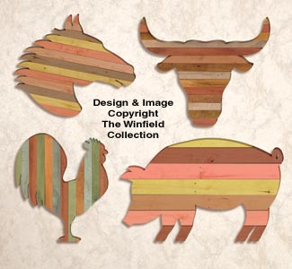 Pallet Wood Wall Art Pattern Set #2 - The Winfield Collection