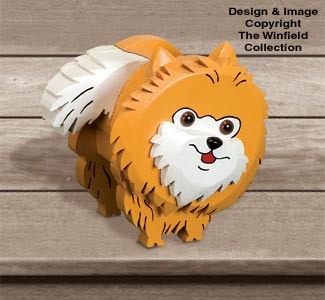 Layered Pomeranian Woodcraft Pattern - The Winfield Collection