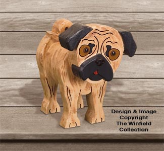 Layered Pug Woodcraft Pattern - The Winfield Collection