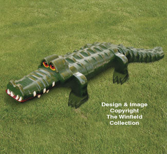 3D Monster Layered Alligator Pattern - The Winfield Collection
