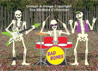 Skeleton Rock Band Woodcraft Pattern - The Winfield Collection