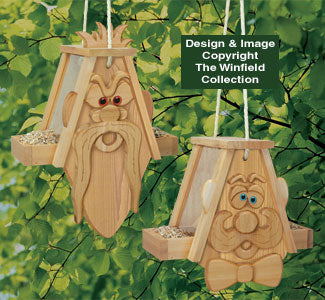Cedar Men Bird Feeders #2 Pattern - The Winfield Collection