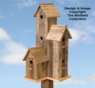 Pallet Wood 6-Room Birdhouse Plan - The Winfield Collection