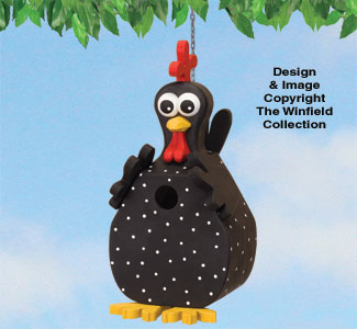 Funky Chicken Birdhouse Pattern - The Winfield Collection