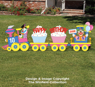 Birthday Train Woodcraft Pattern - The Winfield Collection