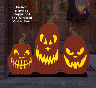 Scary Pumpkin Trio Pattern - The Winfield Collection