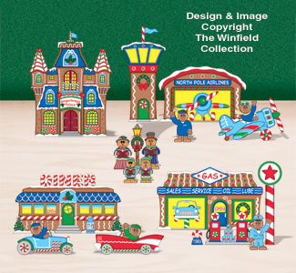 Tabletop Gingerbread Village #4 Pattern - The Winfield Collection