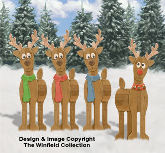 Pallet Wood Reindeer Pattern - The Winfield Collection