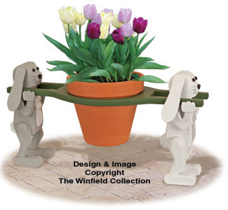 Team Bunnies Pot Holder Pattern - The Winfield Collection