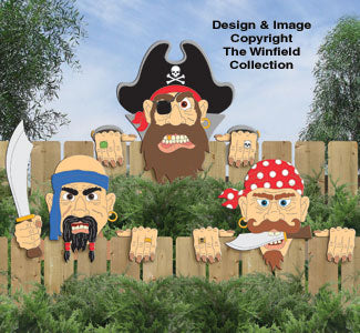 Pirate Fence Peekers Pattern - The Winfield Collection