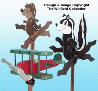 Whirligig Collection Woodcrafting Pattern - The Winfield Collection