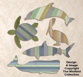 Pallet Wood Wall Art Combo Pattern Set #4 (W1862, 1863, 1930, 1940) - The Winfield Collection