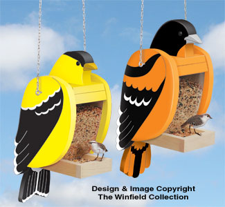 Goldfinch & Baltimore Oriole Shaped Feeder Set (W1964 & 1965) - The Winfield Collection