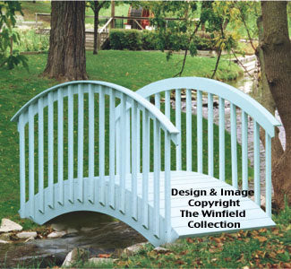 Large Arch Bridge Wood Project Plan - The Winfield Collection