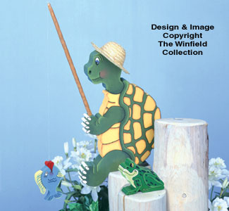 Fishing Turtle Woodcraft Pattern - The Winfield Collection