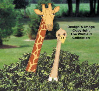Giraffe & Ostrich In The Bush Patterns(F) - The Winfield Collection