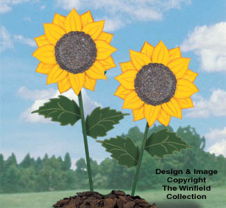 Giant Yard Sunflowers Woodcraft Pattern - The Winfield Collection
