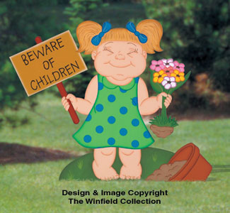 Girl At Play Woodcrafting Pattern - The Winfield Collection