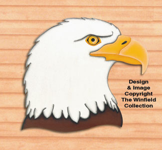 Giant Eagle Head Woodcraft Pattern - The Winfield Collection