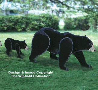 3D Bears & Buck Project Pattern Set (YD166 & 167) - The Winfield Collection