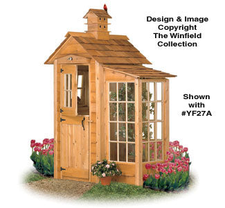 Garden Shed Woodworking Plan - The Winfield Collection