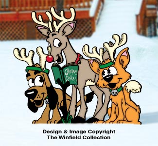 Hooray for Rudolph Woodcraft Pattern - The Winfield Collection