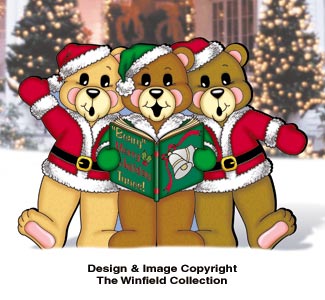 Caroling Bears Pattern - The Winfield Collection