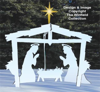 Winter White Natvity Pattern - The Winfield Collection