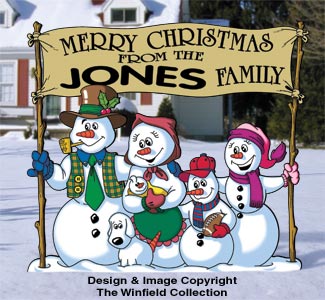 Snow Family Greeting Pattern(F) - The Winfield Collection