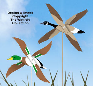 Mallard and Goose Whirligig Pattern Set (Z-1822 & 1823) - The Winfield Collection