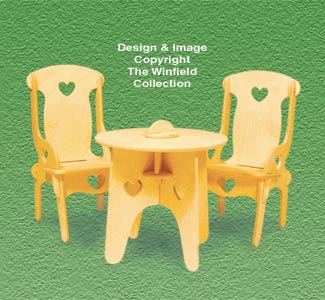 Doll Furniture Table & Chairs Pattern - The Winfield Collection