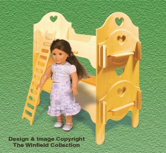 Doll Furniture Bunk Beds Pattern - The Winfield Collection