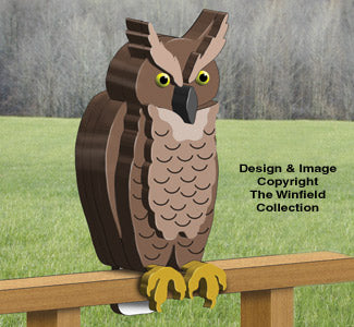 3D Great Horned Owl Pattern - The Winfield Collection