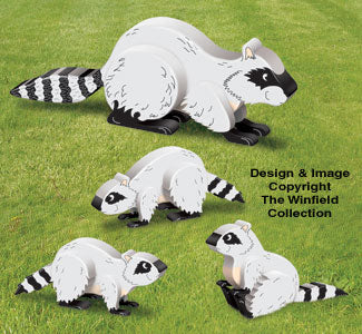 3D Raccoon Family Pattern - The Winfield Collection