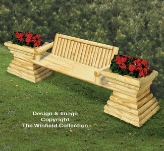 Landscape Timber Garden Bench Plan - The Winfield Collection