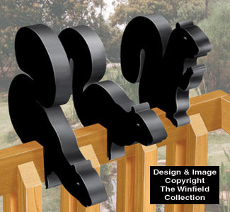 Squirrel Shadow Rail Sitters Pattern - The Winfield Collection
