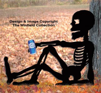 Relaxing Skeleton Woodcraft Pattern - The Winfield Collection