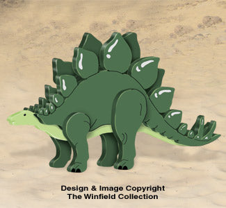 3D Stegosaurus Pattern - The Winfield Collection