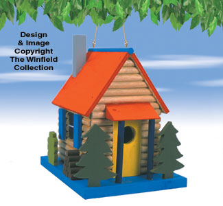 Log Cabin Bird Abode Pattern - The Winfield Collection
