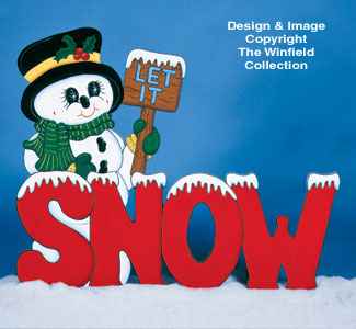 Let It Snowman Woodcraft Pattern(F)