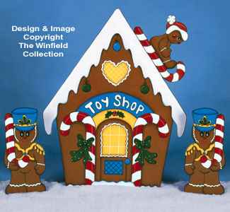 Gingerbread Toy Shop Woodcraft Pattern