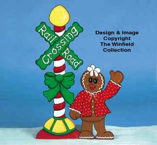 Gingerbread Railroad Crossing Pattern